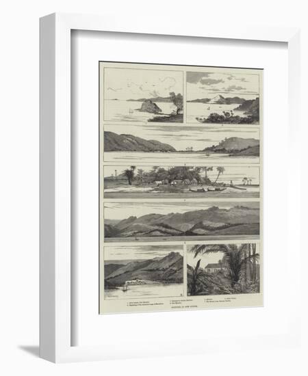 Sketches in New Guinea-Charles Auguste Loye-Framed Giclee Print