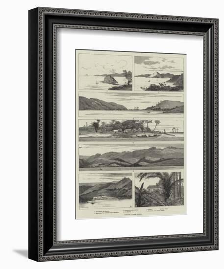 Sketches in New Guinea-Charles Auguste Loye-Framed Giclee Print