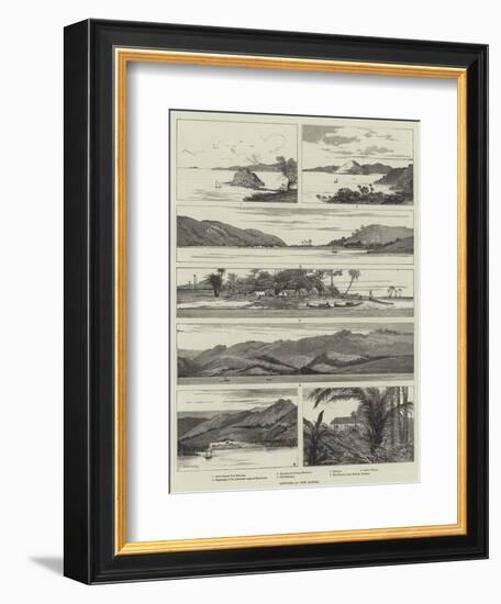 Sketches in New Guinea-Charles Auguste Loye-Framed Giclee Print