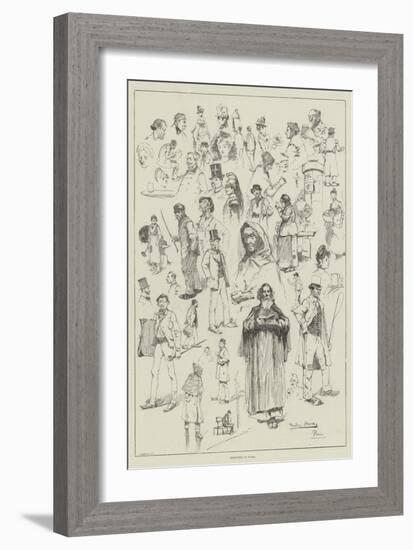 Sketches in Paris-David Hardy-Framed Giclee Print