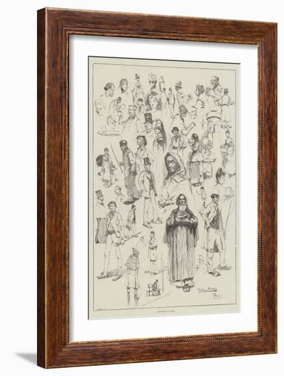 Sketches in Paris-David Hardy-Framed Giclee Print