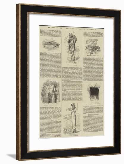 Sketches in Parnell's Country, Wicklow-null-Framed Giclee Print