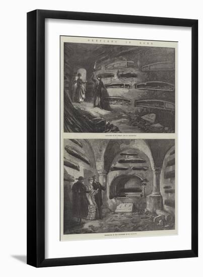 Sketches in Rome-null-Framed Giclee Print