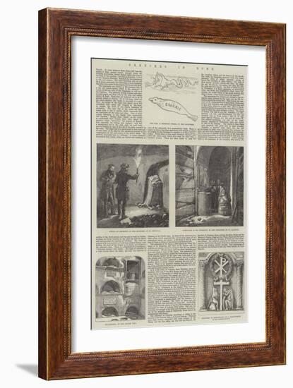 Sketches in Rome-null-Framed Giclee Print