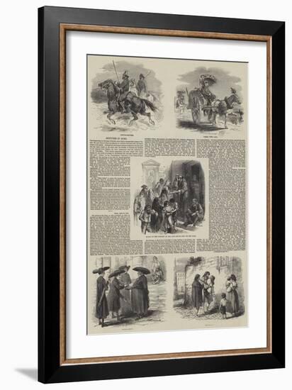 Sketches in Rome-null-Framed Giclee Print