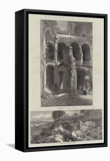 Sketches in Rome-null-Framed Premier Image Canvas