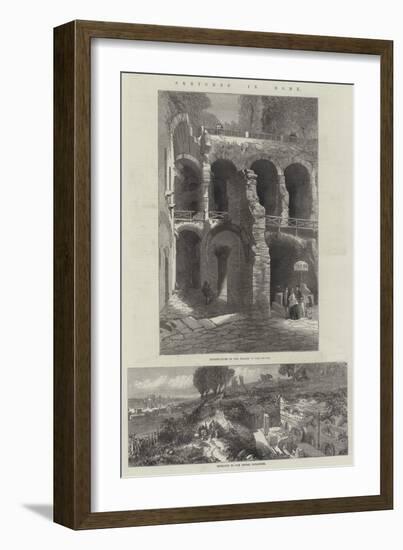 Sketches in Rome-null-Framed Giclee Print