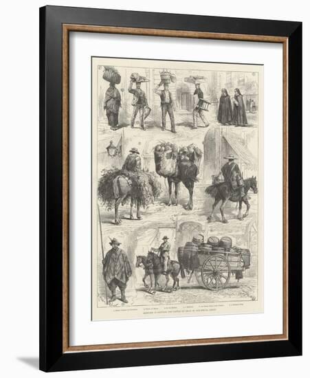 Sketches in Santiago, the Capital of Chile-Melton Prior-Framed Giclee Print