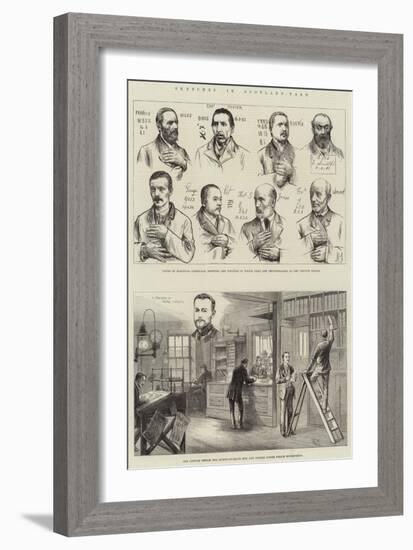 Sketches in Scotland-Yard-null-Framed Giclee Print