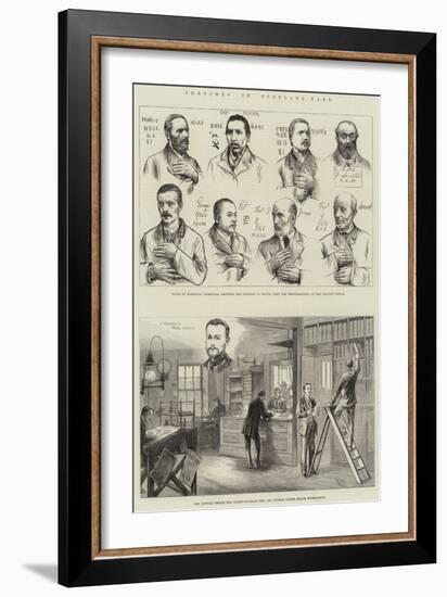 Sketches in Scotland-Yard-null-Framed Giclee Print