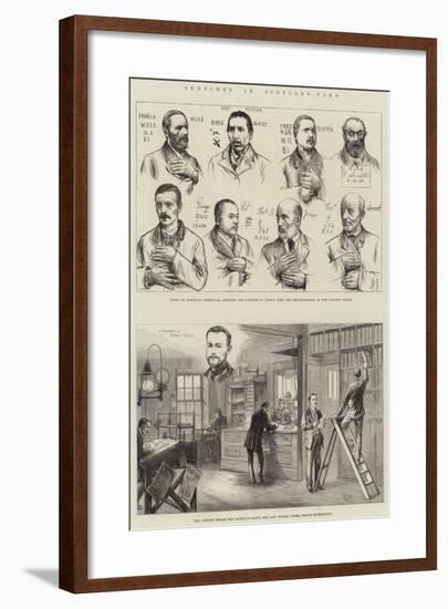 Sketches in Scotland-Yard-null-Framed Giclee Print