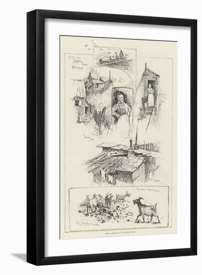 Sketches in Shanty Town, New York-Henry Charles Seppings Wright-Framed Premium Giclee Print