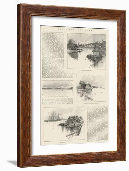 Sketches in Siam-Charles Auguste Loye-Framed Giclee Print