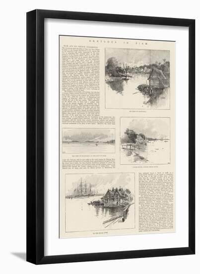 Sketches in Siam-Charles Auguste Loye-Framed Giclee Print