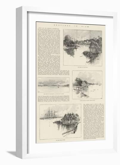 Sketches in Siam-Charles Auguste Loye-Framed Giclee Print