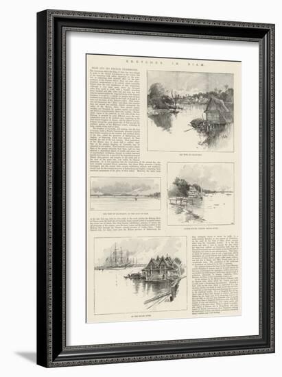 Sketches in Siam-Charles Auguste Loye-Framed Giclee Print