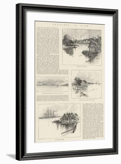 Sketches in Siam-Charles Auguste Loye-Framed Giclee Print