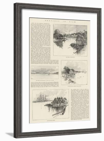 Sketches in Siam-Charles Auguste Loye-Framed Giclee Print