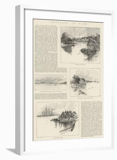 Sketches in Siam-Charles Auguste Loye-Framed Giclee Print