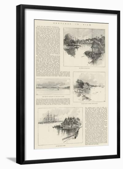 Sketches in Siam-Charles Auguste Loye-Framed Giclee Print