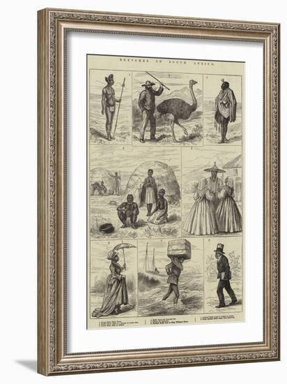 Sketches in South Africa-null-Framed Giclee Print