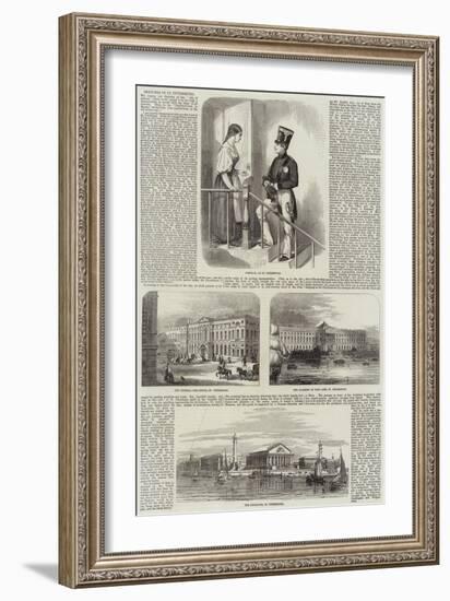 Sketches in St Petersburg-null-Framed Giclee Print