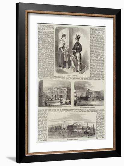 Sketches in St Petersburg-null-Framed Giclee Print