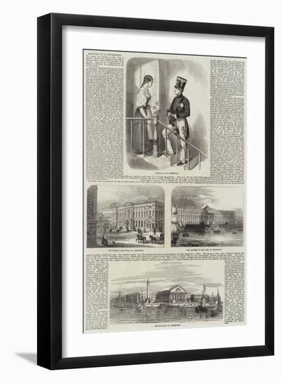 Sketches in St Petersburg-null-Framed Giclee Print