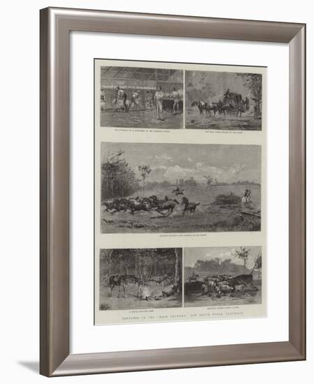 Sketches in the Back Country, New South Wales, Australia-null-Framed Giclee Print