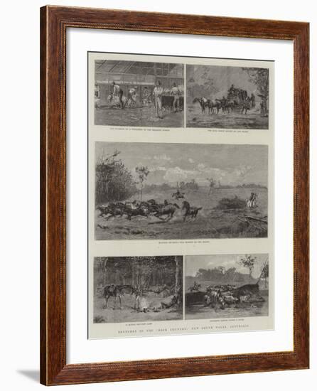 Sketches in the Back Country, New South Wales, Australia-null-Framed Giclee Print