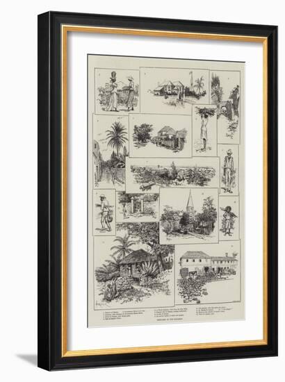 Sketches in the Bahamas-Amedee Forestier-Framed Giclee Print