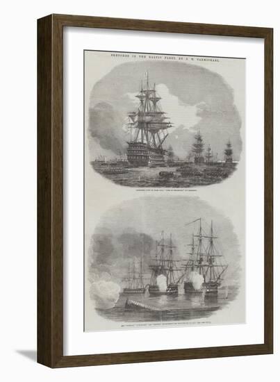 Sketches in the Baltic Fleet-John Wilson Carmichael-Framed Giclee Print