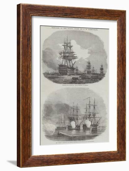 Sketches in the Baltic Fleet-John Wilson Carmichael-Framed Giclee Print