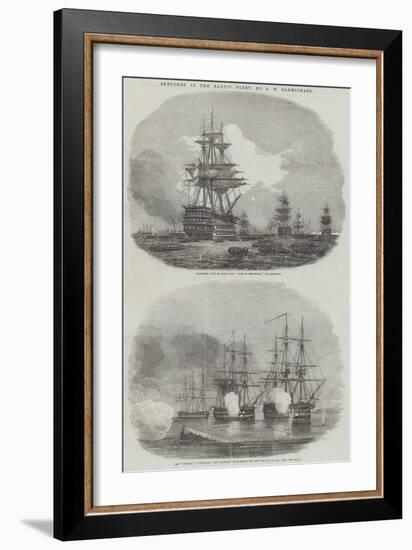 Sketches in the Baltic Fleet-John Wilson Carmichael-Framed Giclee Print