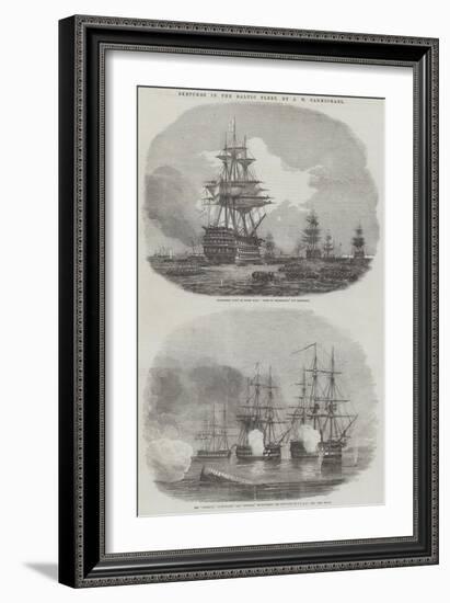 Sketches in the Baltic Fleet-John Wilson Carmichael-Framed Giclee Print