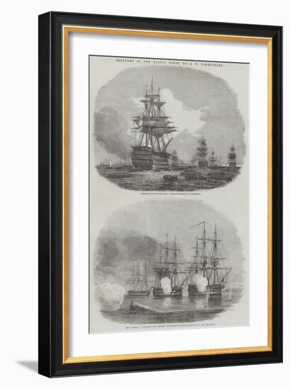 Sketches in the Baltic Fleet-John Wilson Carmichael-Framed Giclee Print