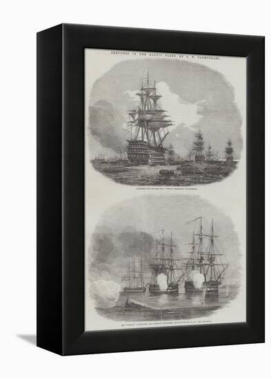 Sketches in the Baltic Fleet-John Wilson Carmichael-Framed Premier Image Canvas