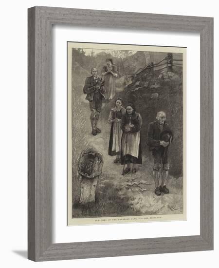 Sketches in the Bavarian Alps, II, Der Bittgang-Hubert von Herkomer-Framed Giclee Print