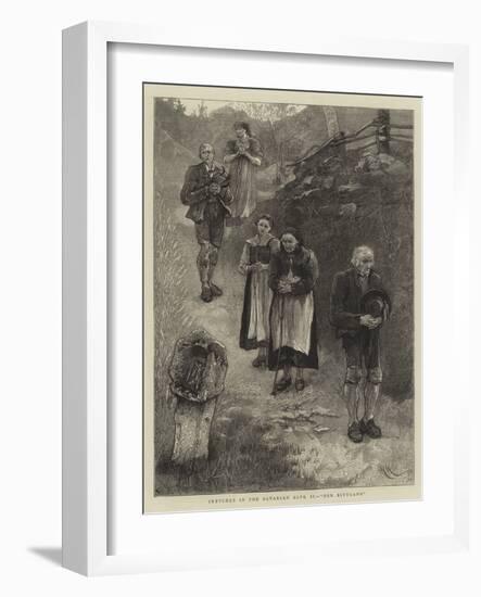 Sketches in the Bavarian Alps, II, Der Bittgang-Hubert von Herkomer-Framed Giclee Print
