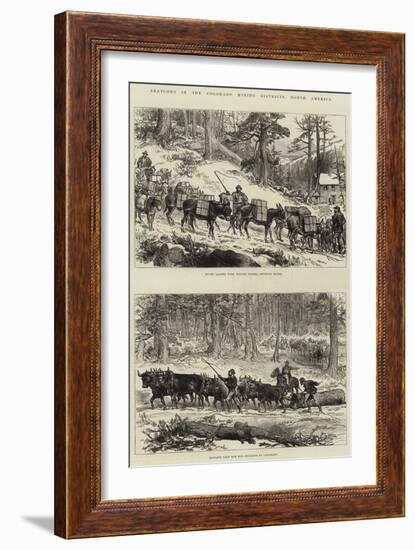 Sketches in the Colorado Mining Districts, North America-null-Framed Giclee Print