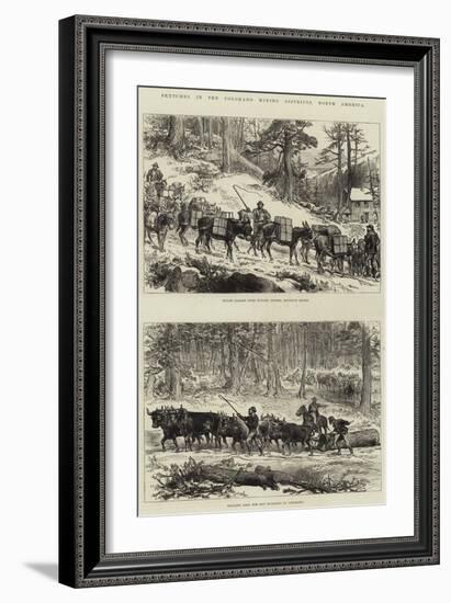 Sketches in the Colorado Mining Districts, North America-null-Framed Giclee Print