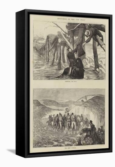 Sketches in the Far West-Arthur Boyd Houghton-Framed Premier Image Canvas