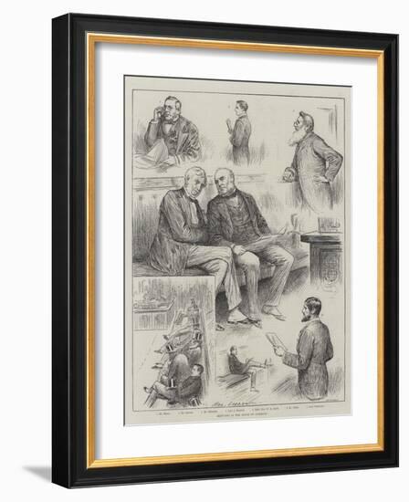 Sketches in the House of Commons-Henry Stephen Ludlow-Framed Giclee Print