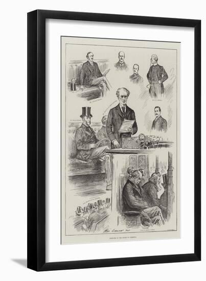 Sketches in the House of Commons-Henry Stephen Ludlow-Framed Giclee Print