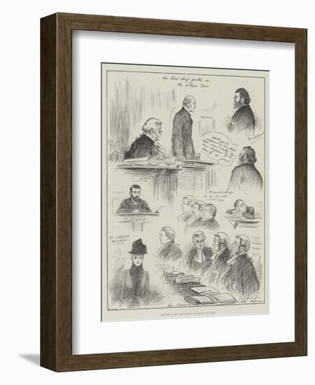 Sketches in the Law Courts, an Action for Libel-Henry Stephen Ludlow-Framed Giclee Print