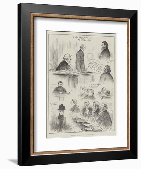 Sketches in the Law Courts, an Action for Libel-Henry Stephen Ludlow-Framed Giclee Print