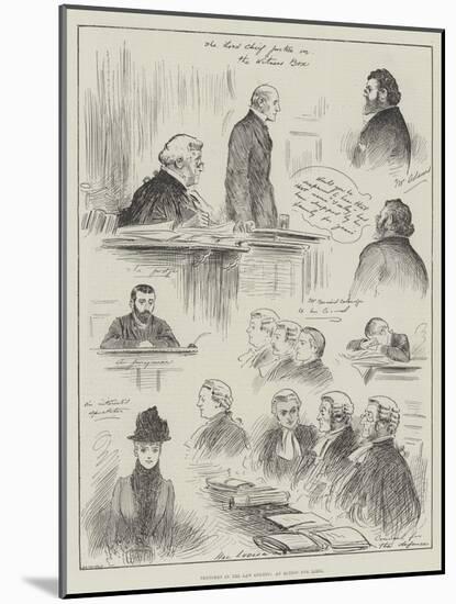 Sketches in the Law Courts, an Action for Libel-Henry Stephen Ludlow-Mounted Giclee Print