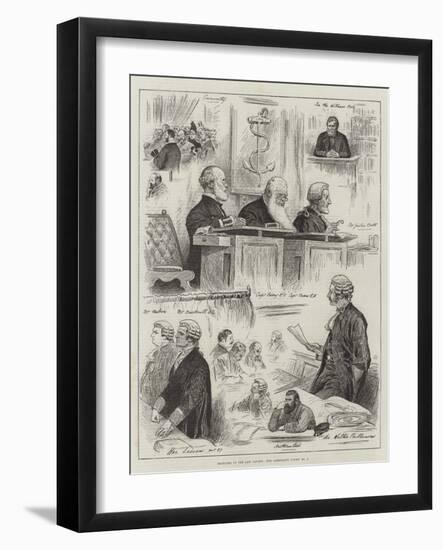 Sketches in the Law Courts, the Admiralty Court, No 2-Henry Stephen Ludlow-Framed Giclee Print