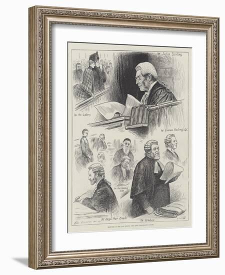 Sketches in the Law Courts, the Lord Chancellor's Court-Henry Stephen Ludlow-Framed Giclee Print