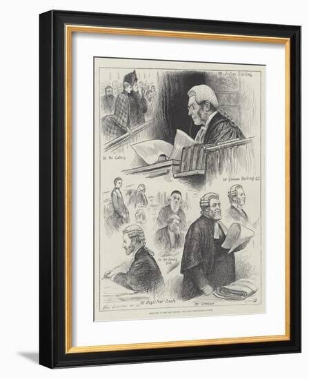 Sketches in the Law Courts, the Lord Chancellor's Court-Henry Stephen Ludlow-Framed Giclee Print